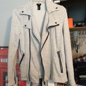 Men’s H&M slim fit biker jacket/cardigan
